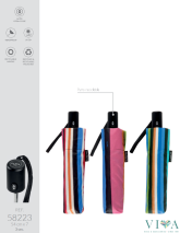 Дамски сгъваем автоматичен чадър M&P 58223