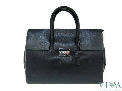 Womans Bag Gianni Conti  from Saffiano leather 413507 black