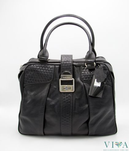 Дамска кожена чанта Galko 10-1230-3601 черна