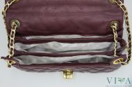 Дамска кожена чанта Avorio 9645 бордо