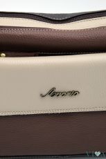 Дамска чанта Avorio    т.кафява с бежово