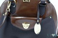 Women's bag genuine leather Giordano 307 dark brown