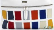  Women's bag natural leather Avorio 1531 white with colored elements