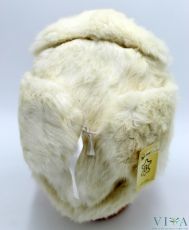 Дамска шапка естествен косъм 08 бяла