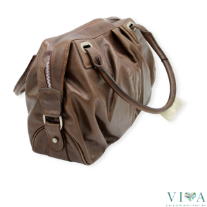 Дамска кожена чанта I Ponti Firenze естествена кожа 1055 кафява