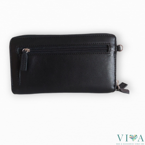 Women's Leather Wallet  Cuoieria 101 dark brown