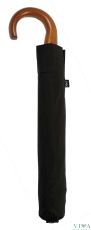 Man's Automatic Umbrella M&P 235 black with wooden handle