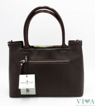 Womans Bag Gianni Conti  from Saffiano leather 1463601 dark brown